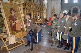 В Читу на один день прибыла Иверская икона Божией Матери