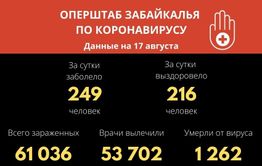 В Забайкалье число заболевших ковидом достигло 61 тысячи человек с начала пандемии