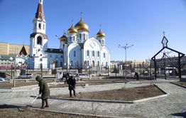 Сквер возле кафедрального собора в Чите откроется спустя 2 года