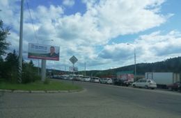 Большая пробка образовалась на Кирова в Чите из-за ДТП