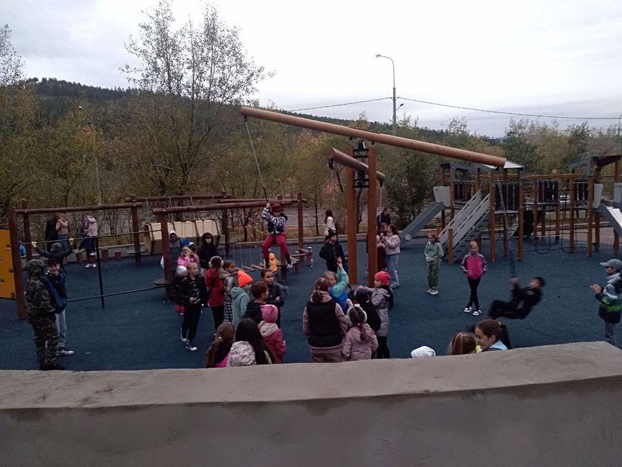 Гагаринский — новый сквер открыли в микрорайоне Сосновый Бор в Чите