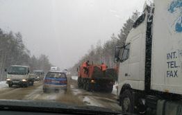 Из-за выпавшего снега движение на трассе Забайкальск-Чита затруднено