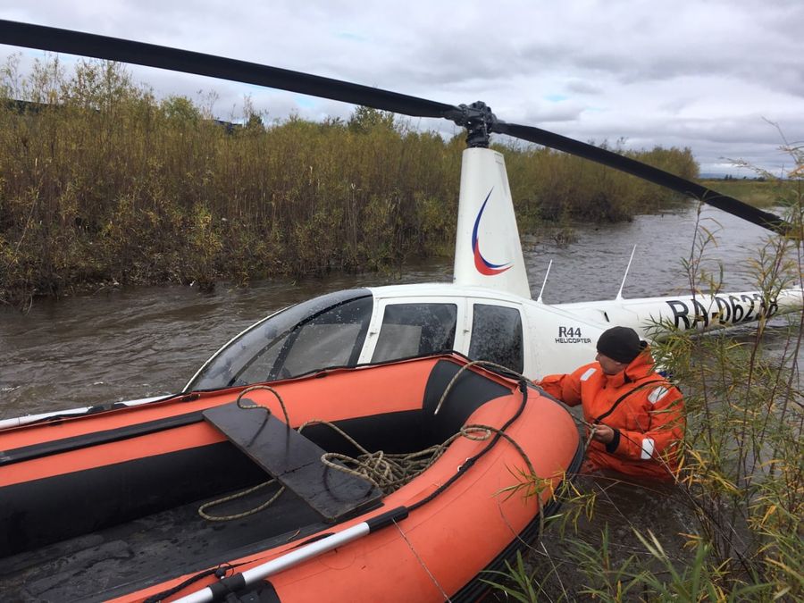 Вертолет Robinson упал в Читинку в районе Школы 17 из-за неисправности приборов 