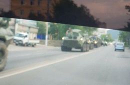 ​Колонна военной техники прошла в центре Читы 