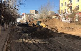 Движение по улице Амурской в Чите временно перекрыли из-за ремонта дороги