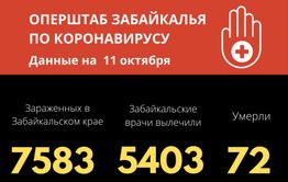 Новый рекорд по коронавирусу в Забайкалье — 169 зараженных за сутки