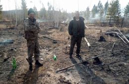​Приятели из Курорта Дарасун решили пожарить шашлыки и устроили лесной пожар 