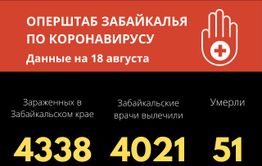 Еще 15 новых случаев COVID-19 зафиксировали за сутки в Забайкалье