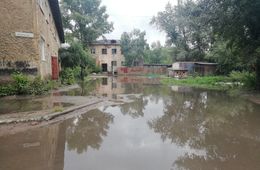 Остров затопило после обильных дождей