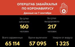 В Забайкалье выявили 160 новых случаев заражения коронавирусом за сутки