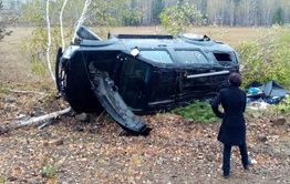Иномарка перевернулась под столицей Агинского округа (фото)