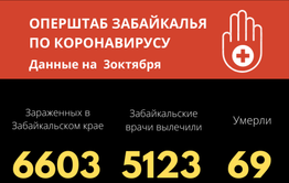 Людских потерь нет. За сутки короновирусом в Забайкалье заболело 89 человек - рекорд