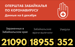 Число подтвержденных случаев коронавируса в Забайкалье с начала пандемии перевалило за 21 тысячу
