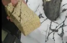 Забайкальцы, которые украли золото, закопали его в снегу. Видео.