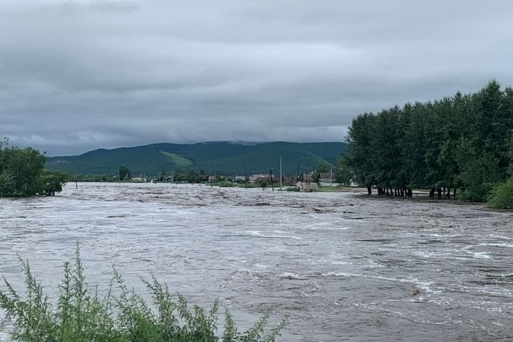 Один из забайкальских поселков оказался в воде