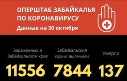 В Забайкалье за сутки от COVID-19 скончались 5 человек, еще 229 человек заболели