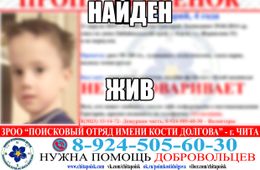 Пропавшего в Борзе четырехлетнего мальчика нашли