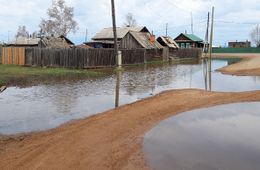 ​Вышедшая из берегов река затопила Беклемишево