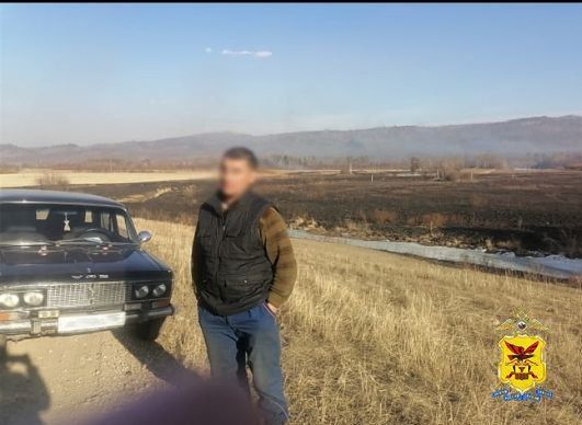 В Забайкалье с поличным задержан поджигатель сухой травы
