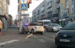 ДТП на перекрестке Амурская-Ленинградская серьезно затруднило движение в центре Читы