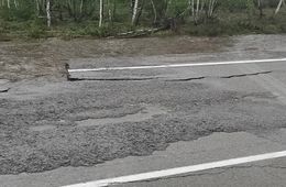 Вода размыла участок федеральной трассы Чита — Хабаровск
