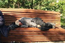 Родственники предполагают, что бомж на фото с пл. Декабристов может быть их пропавшим отцом