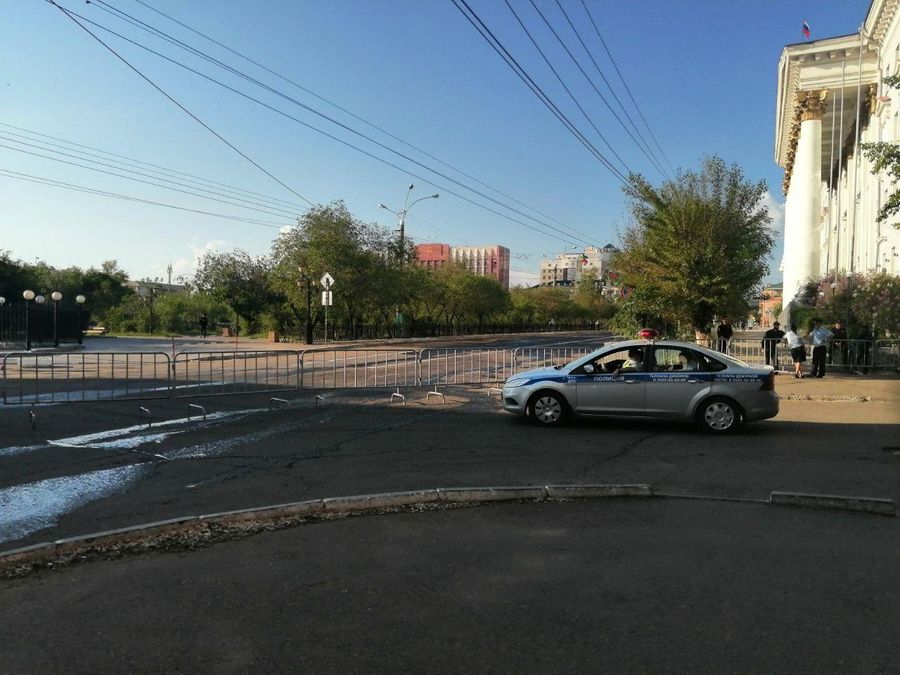 Центр Читы перекрыли из-за репетиции парада Победы (фото)
