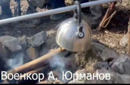 Забайкальские артиллеристы бьют фашистских гадов