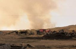 ​Около села Бутунтай лютует степной пожар