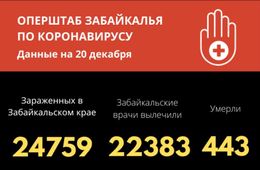 За сутки 257 забайкальцев заболели ковидом, 6 человек скончались