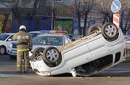 За 15 минут в центре Читы произошло два серьезных ДТП