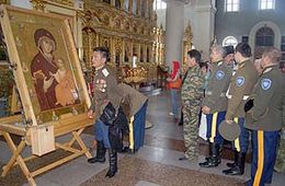 В Читу на один день прибыла Иверская икона Божией Матери