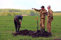 В Калужской области найдены останки советского солдата — уроженца села Черемхово