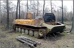 Вездеход сгорел в Ивано-Арахлейском заказнике