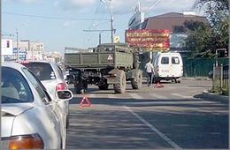 «Урал» ДОСААФ России протаранил маршрутку с пассажирами в Чите