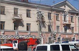 В Чите горит Государственный университет