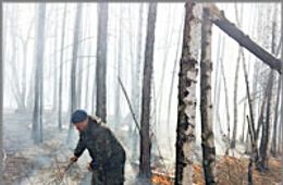 В Карымском районе Забайкалья некому тушить пожары