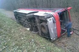 Автобус с детьми-спортсменами из Монголии перевернулся под Дарасуном
