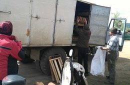 На родине снайпера Номоконова продают хлеб с колес по 15 рублей