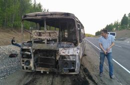 На трассах Забайкалья ПАЗики загораются сами собой