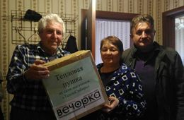 Тепловая пушка от «ТеплоСибири» у семьи Тарасовых из Дровяной