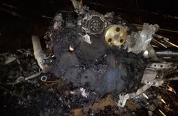 Видео горящего дельтаплана появилось в сети 