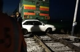 Авария на железнодорожном переезде в Забайкальске