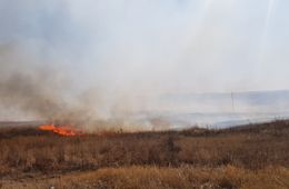 Степь горит перед Хара-Быркой