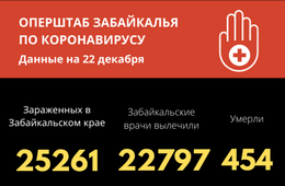 В Забайкалье 7 человек скончались от коронавируса