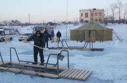 В Чите готовят купели для Крещенских купаний