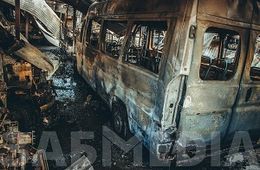 Замыкание электропроводки - одна из версий возгорания маршруток депутата Меняйло 
