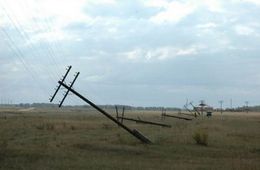 В Забайкалье проводятся восстановительные работы по электроснабжению после шторма