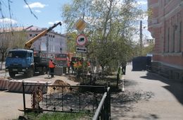 Центральная улица Читы перекрыта из-за ремонта (видео)