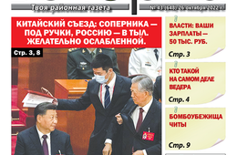 «Вечорка», №43: Китайский съезд: Соперника – под ручки, Россию – в тыл. Желательно ослабленной.